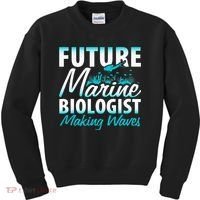 FUTURE MARINE BIOLOGIST MAKING WAVES Graduation Gift Kids Sweatshirt thumb 0