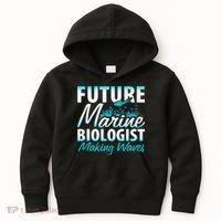 FUTURE MARINE BIOLOGIST MAKING WAVES Graduation Gift Kids Hoodie thumb 0