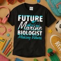 FUTURE MARINE BIOLOGIST MAKING WAVES Graduation Gift Kids T-Shirt thumb 3