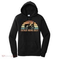 Father Mows Best Lawn Care Dad Mowing Gardener Women's Hoodie thumb 0