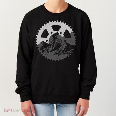 Funny Mountain Biking Art For MTB Mountain Biker Women's Sweatshirt