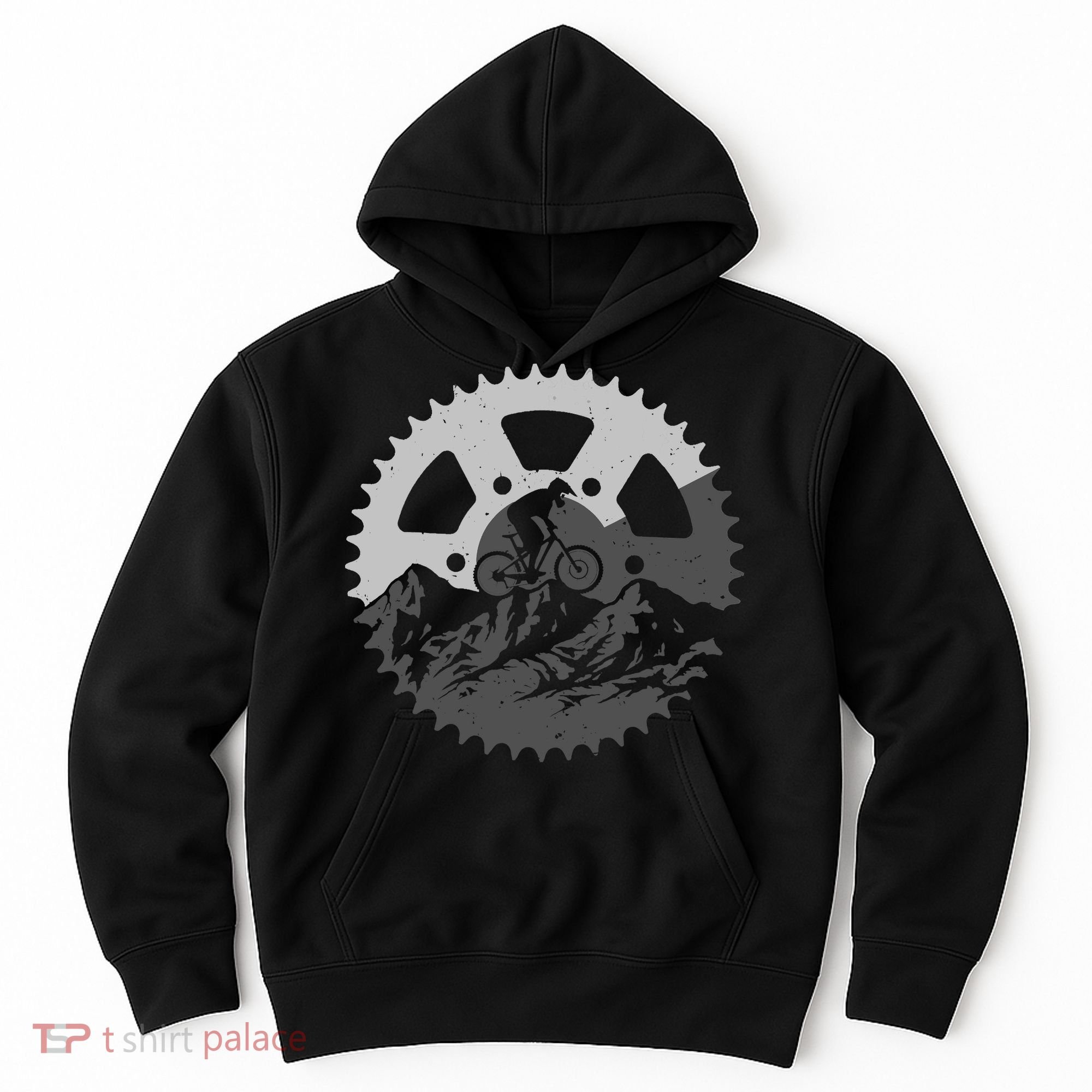 Funny Mountain Biking Art For MTB Mountain Biker Hoodie