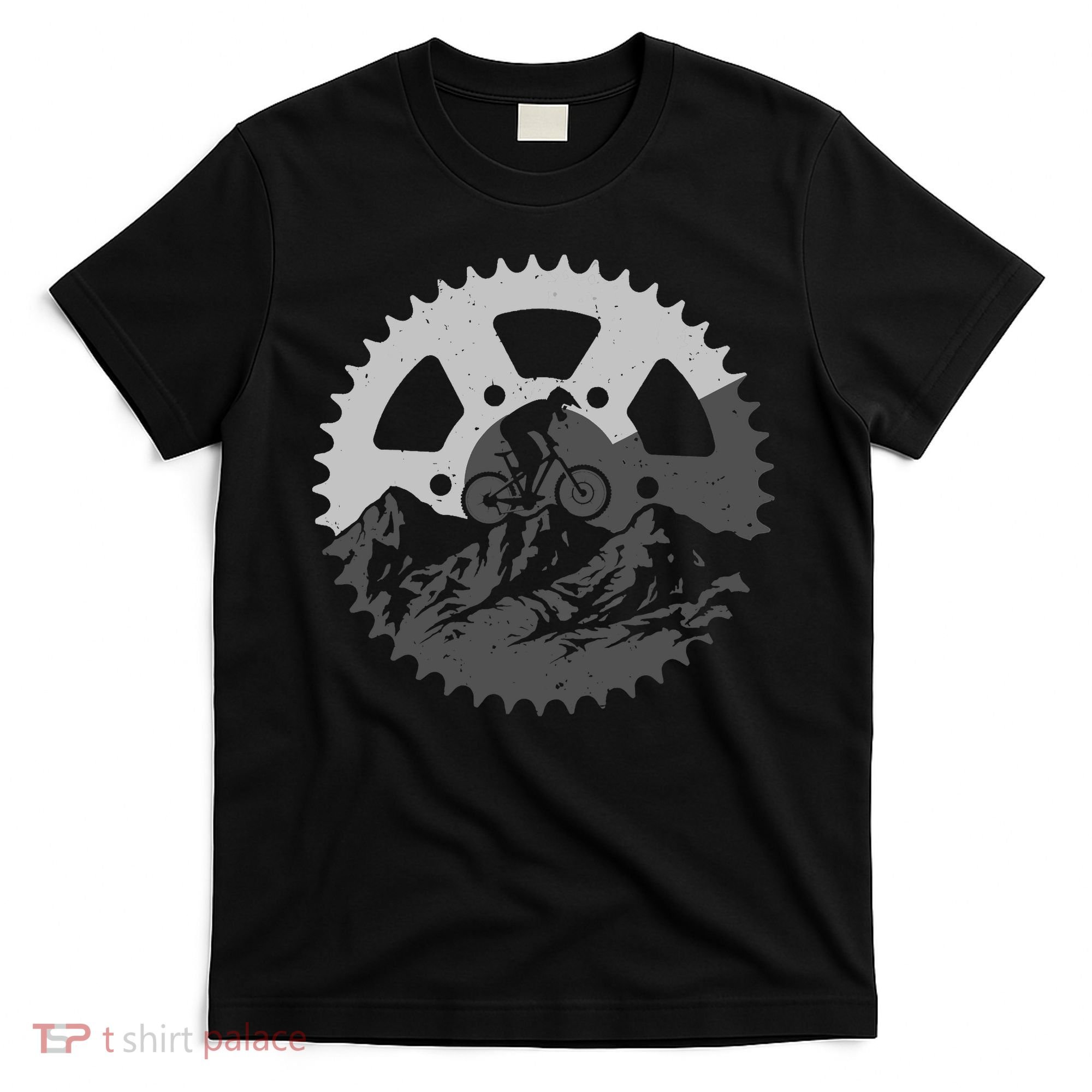 Funny Mountain Biking Art For MTB Mountain Biker T-Shirt