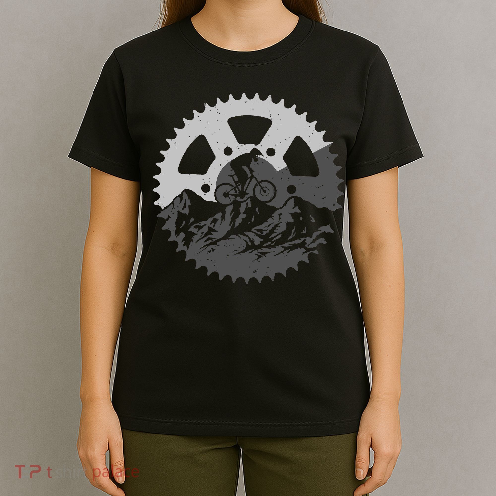 Funny Mountain Biking Art For MTB Mountain Biker T-Shirt