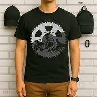 Funny Mountain Biking Art For MTB Mountain Biker T-Shirt thumb 6