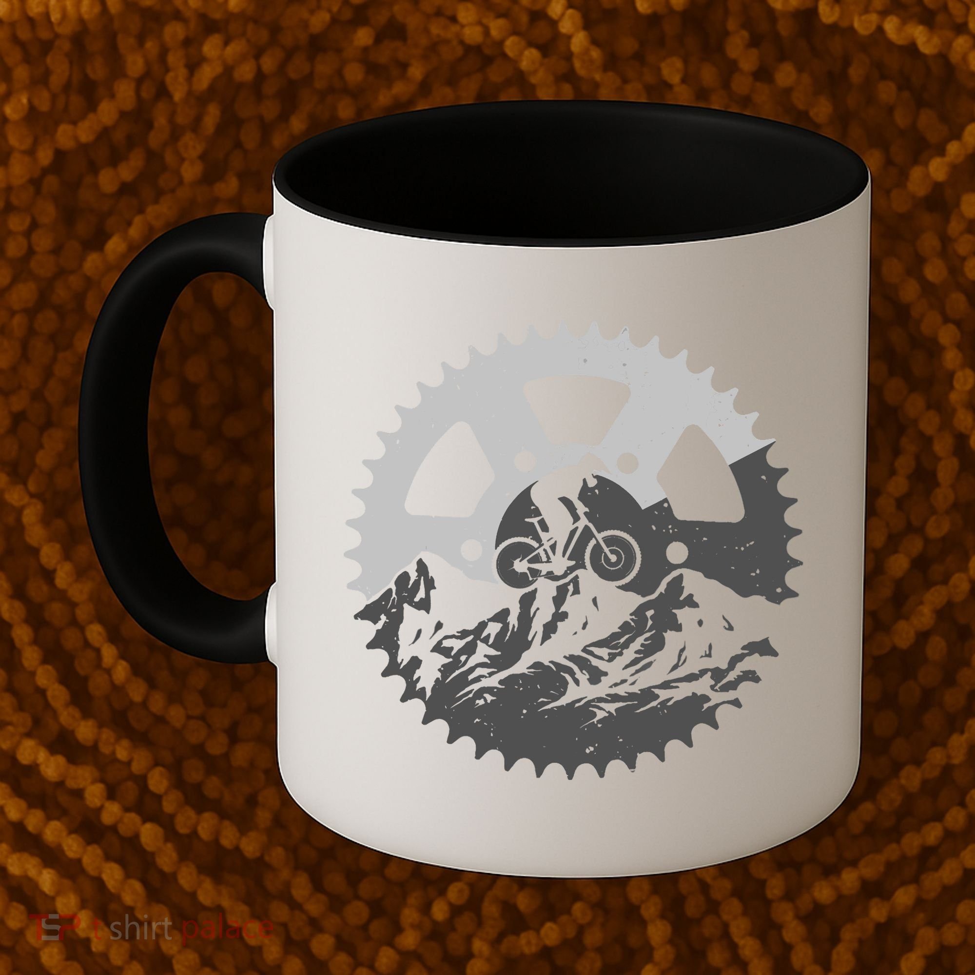 Funny Mountain Biking Art For MTB Mountain Biker Coffee Mug