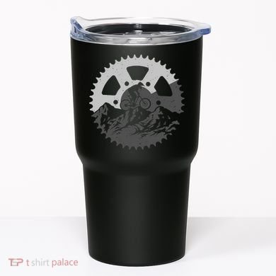 Funny Mountain Biking Art For MTB Mountain Biker Tumbler