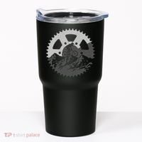Funny Mountain Biking Art For MTB Mountain Biker Tumbler thumb 0