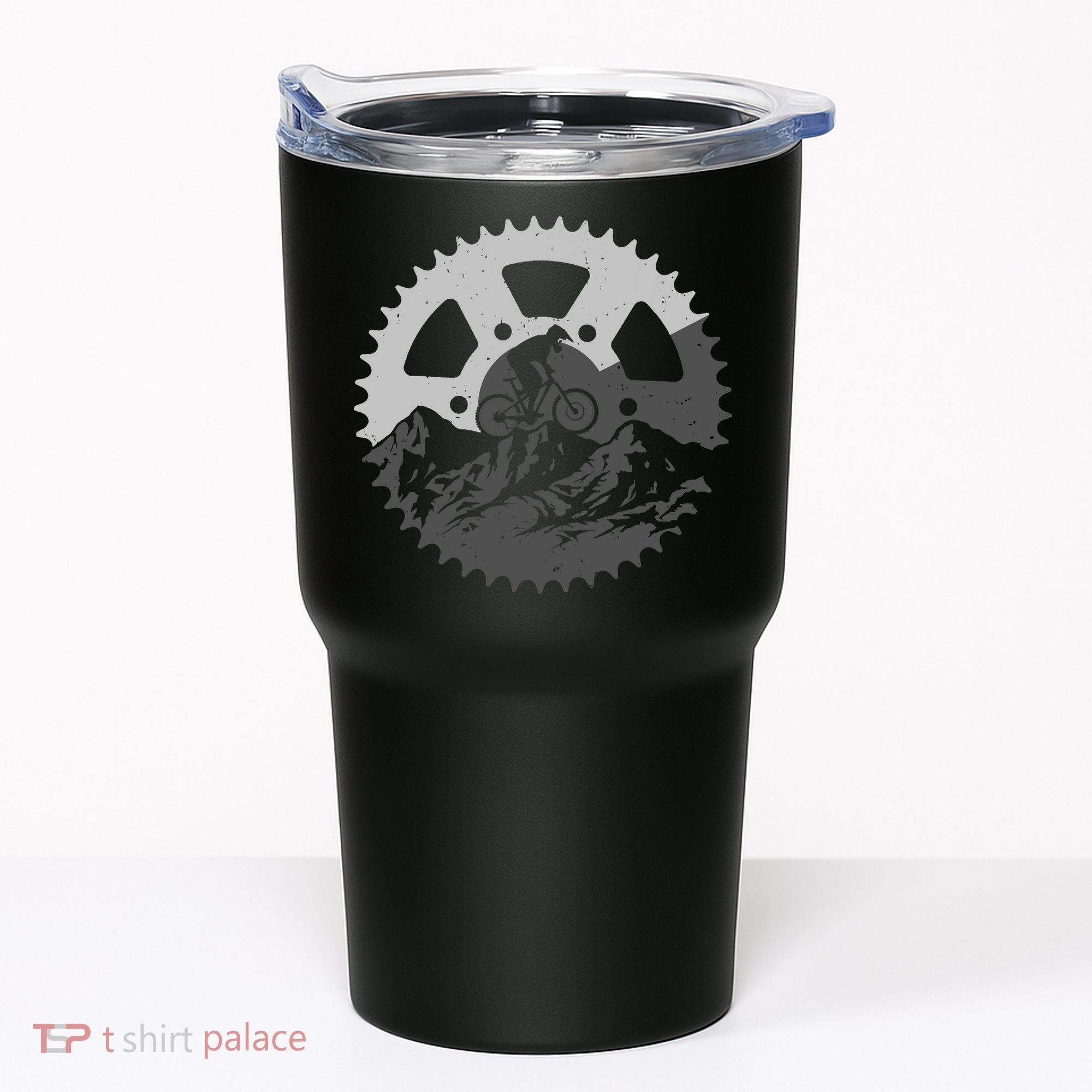 Funny Mountain Biking Art For MTB Mountain Biker Tumbler