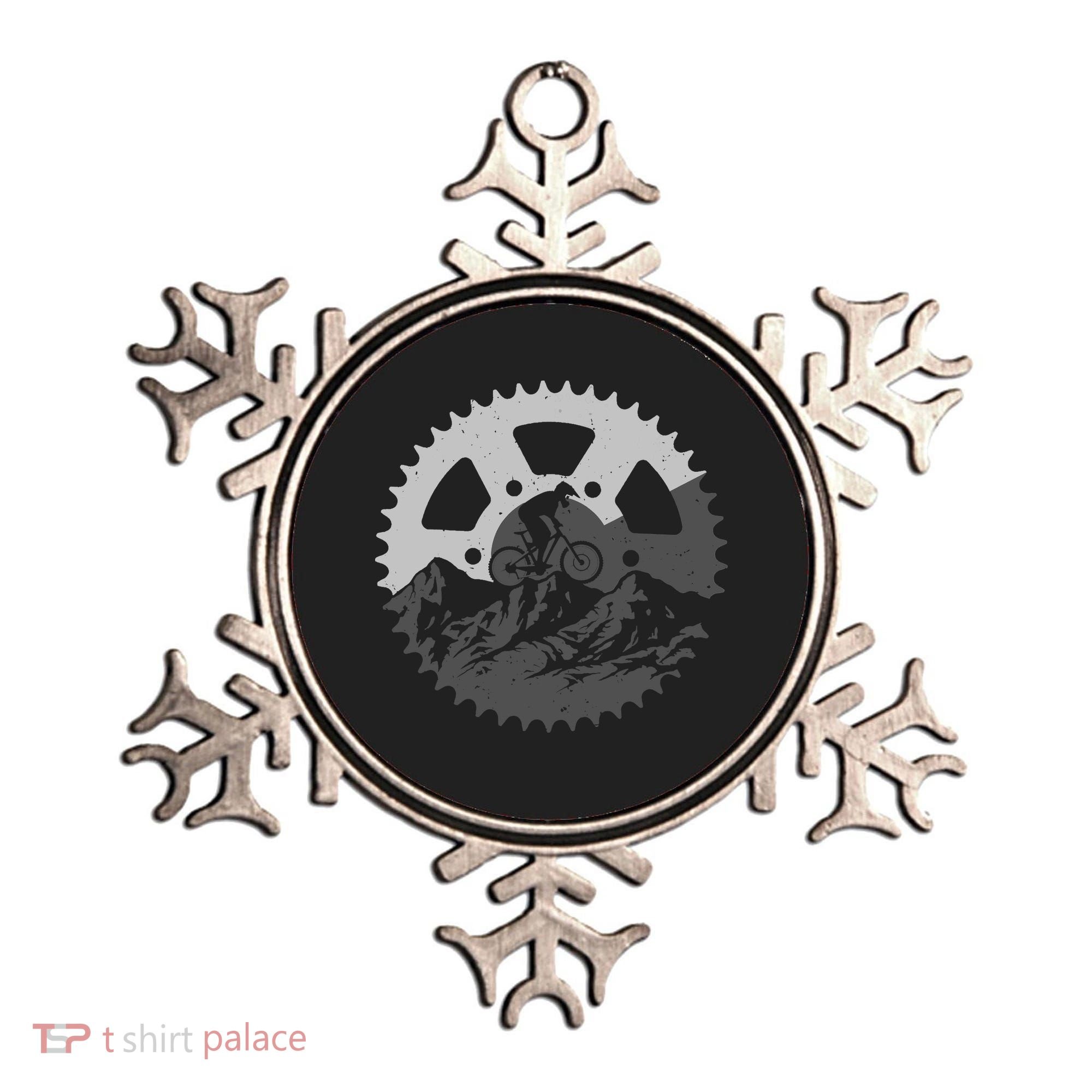 Funny Mountain Biking Art For MTB Mountain Biker Ornament