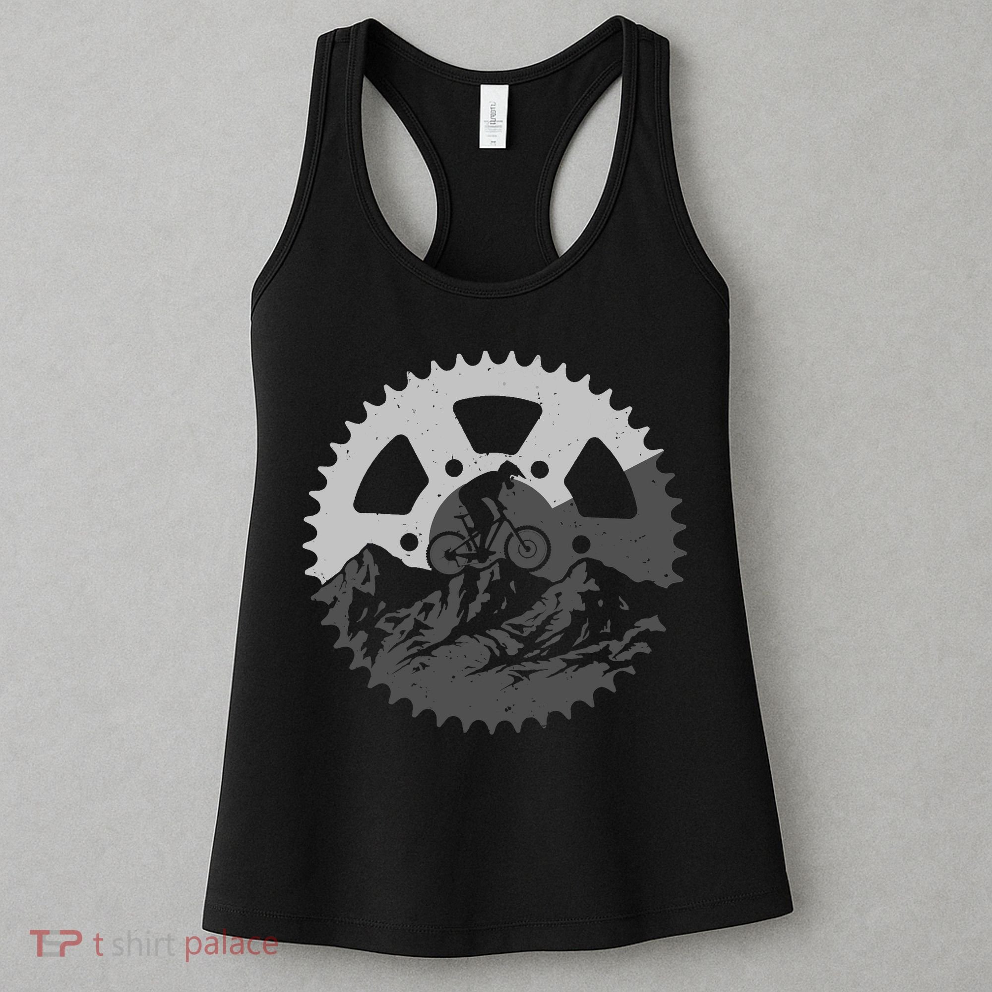 Funny Mountain Biking Art For MTB Mountain Biker Women's Tank Top