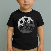 Funny Mountain Biking Art For MTB Mountain Biker Toddler T-Shirt thumb 2