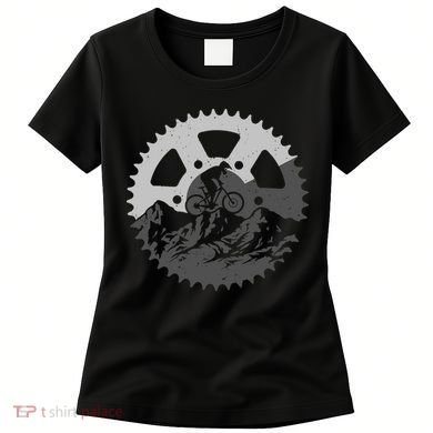 Funny Mountain Biking Art For MTB Mountain Biker Women's T-Shirt