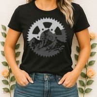 Funny Mountain Biking Art For MTB Mountain Biker Women's T-Shirt thumb 2