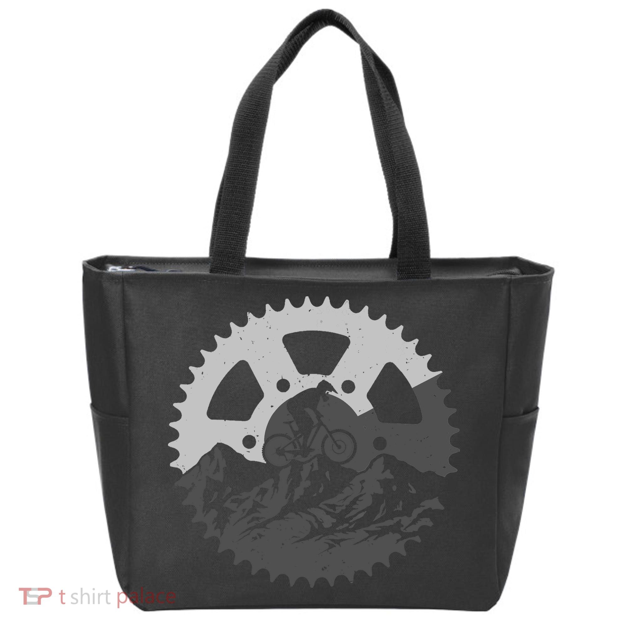 Funny Mountain Biking Art For MTB Mountain Biker Tote Bag