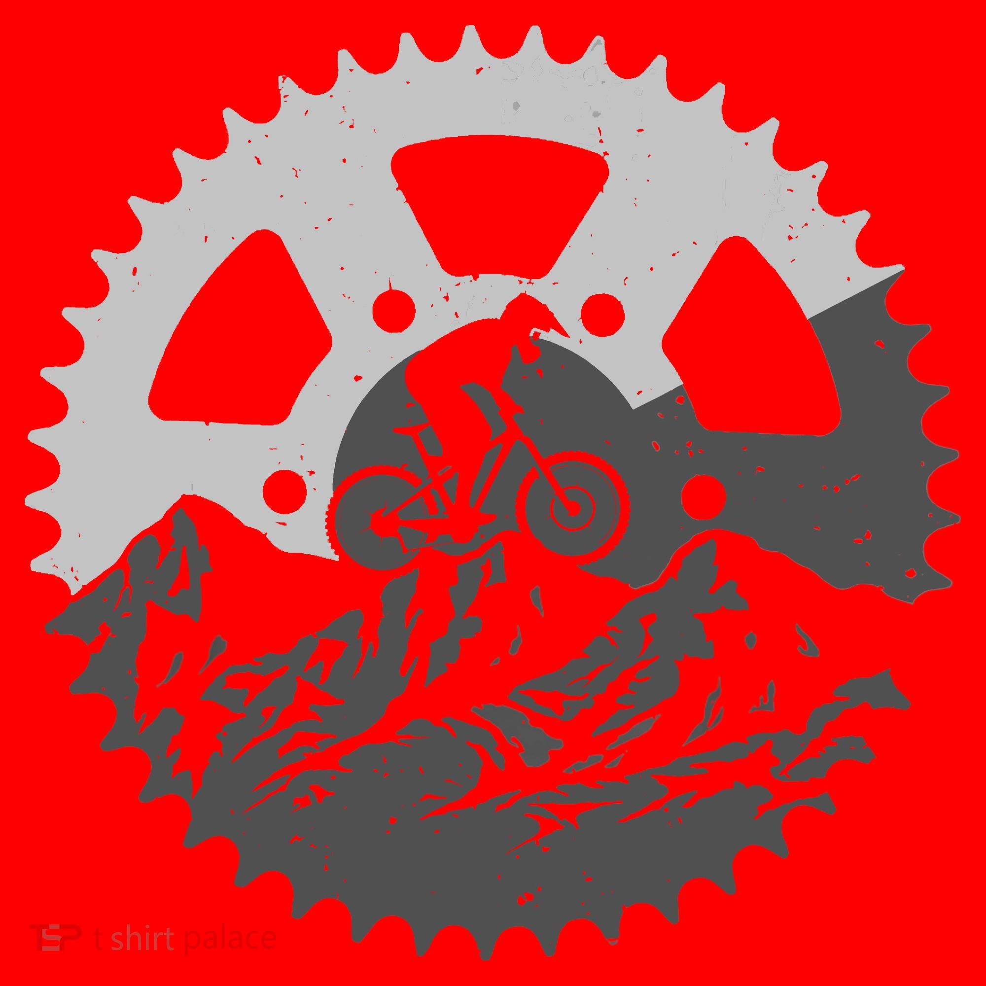 Funny Mountain Biking Art For MTB Mountain Biker Santa Hat