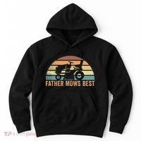 Father Mows Best Lawn Care Dad Mowing Gardener Hoodie thumb 0
