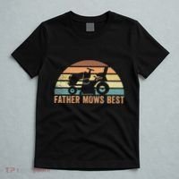 Father Mows Best Lawn Care Dad Mowing Gardener T-Shirt thumb 5