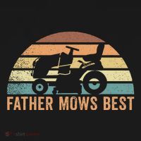 Father Mows Best Lawn Care Dad Mowing Gardener Women's Hoodie thumb 2