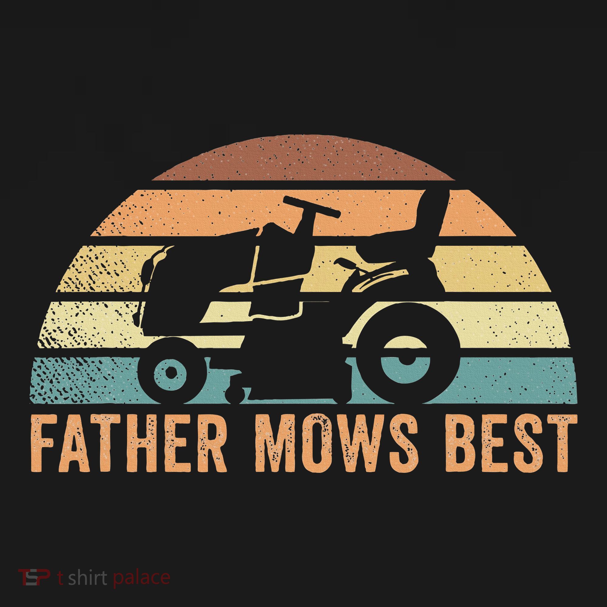 Father Mows Best Lawn Care Dad Mowing Gardener Women's Hoodie