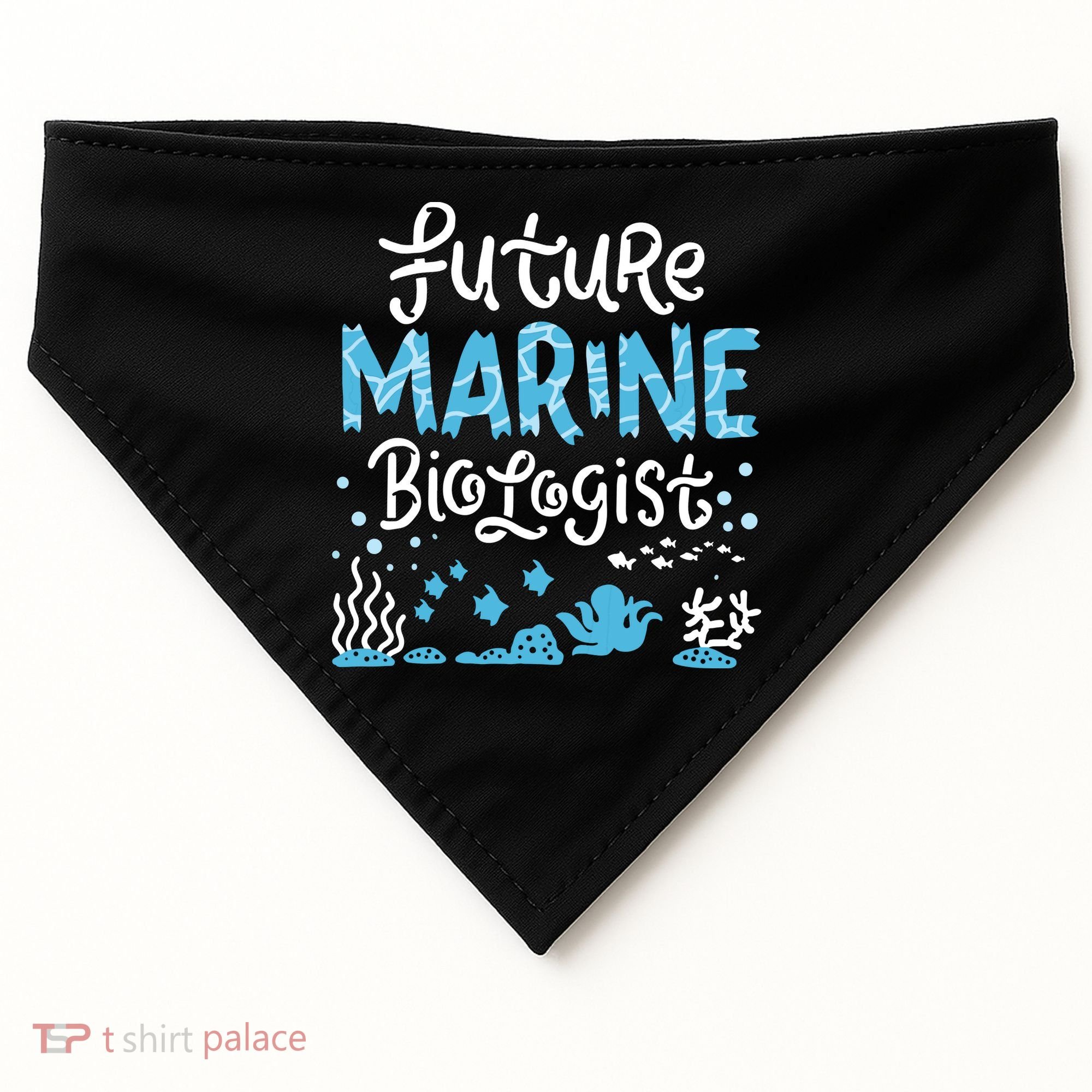 Future Marine Biologist USA-Made Doggie Bandana