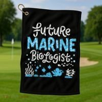 Future Marine Biologist Golf Towel thumb 1