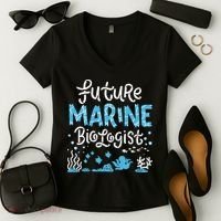 Future Marine Biologist Women's V-Neck T-Shirt thumb 2