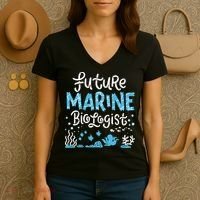 Future Marine Biologist Women's V-Neck T-Shirt thumb 3