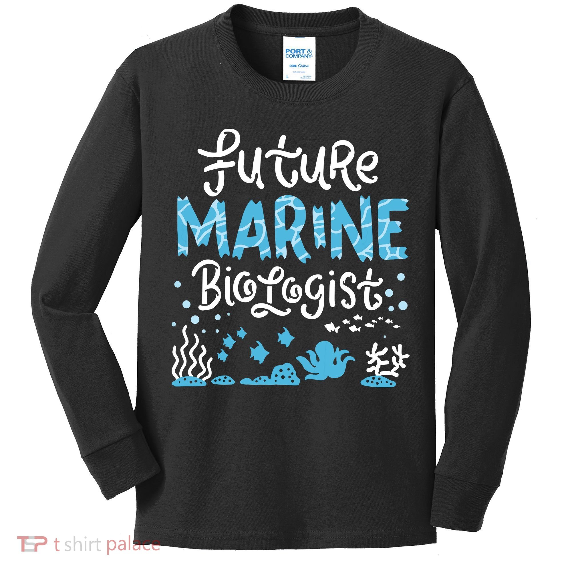 Future Marine Biologist Kids Long Sleeve Shirt