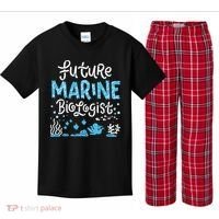 Future Marine Biologist Kids Plaid Pajama Set thumb 0