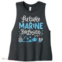 Future Marine Biologist Women's Racerback Cropped Tank thumb 0
