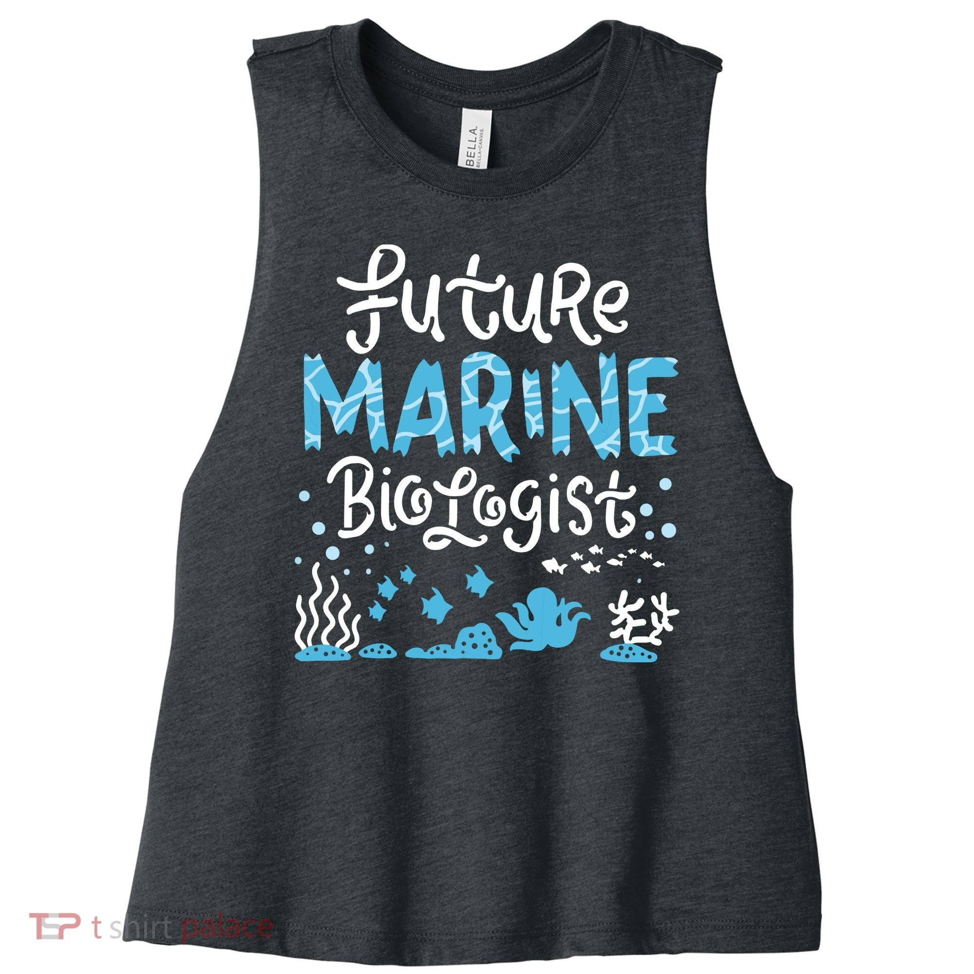 Future Marine Biologist Women's Racerback Cropped Tank