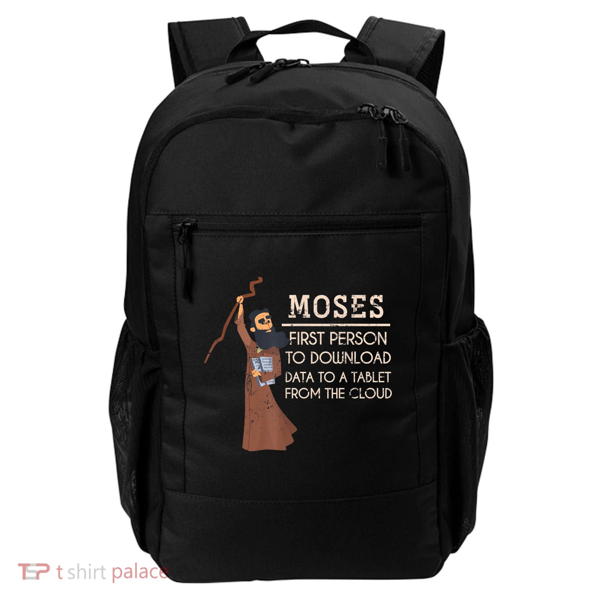 Faith Moses Bible Verse Funny Christian Prayer Backpack