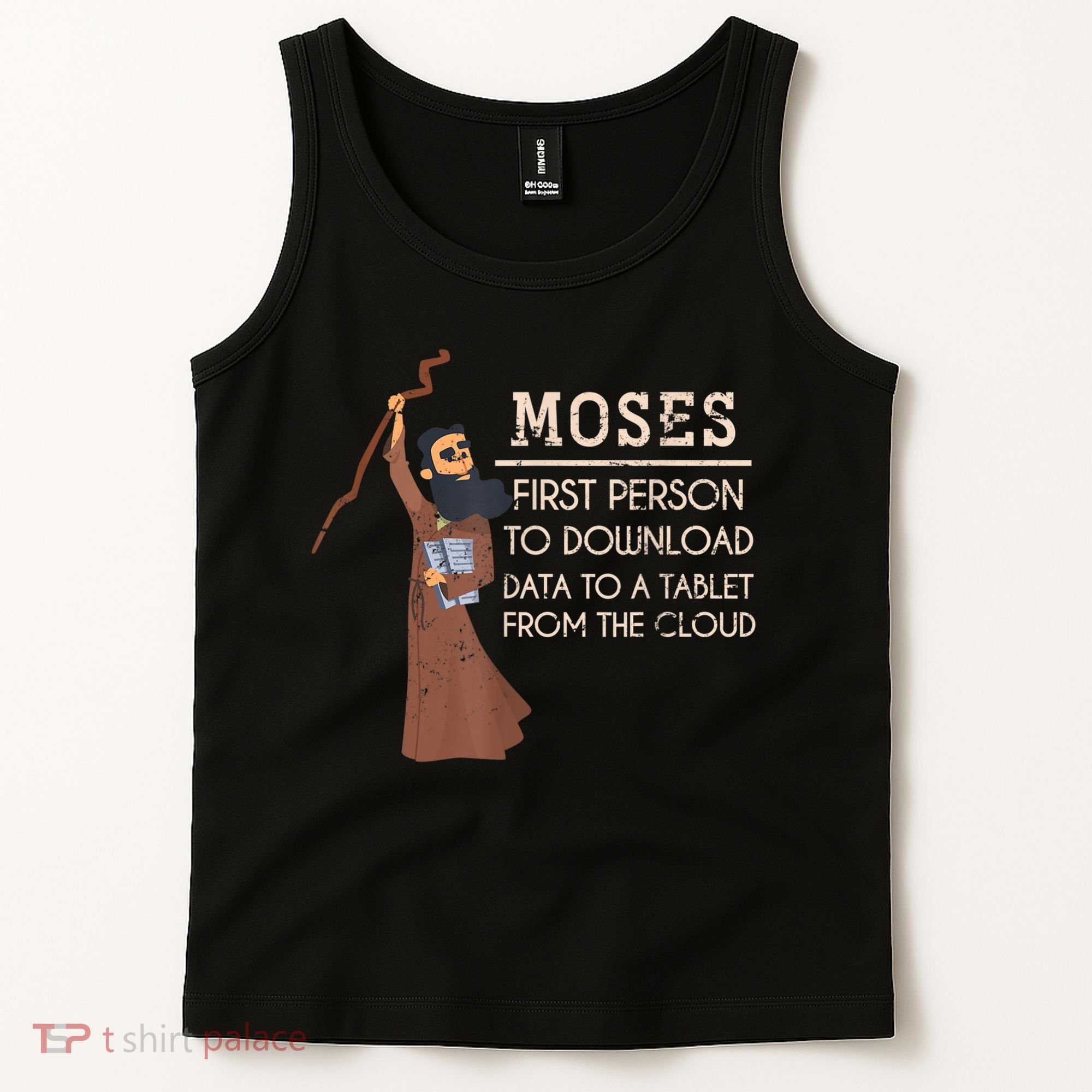 Faith Moses Bible Verse Funny Christian Prayer Tank Top