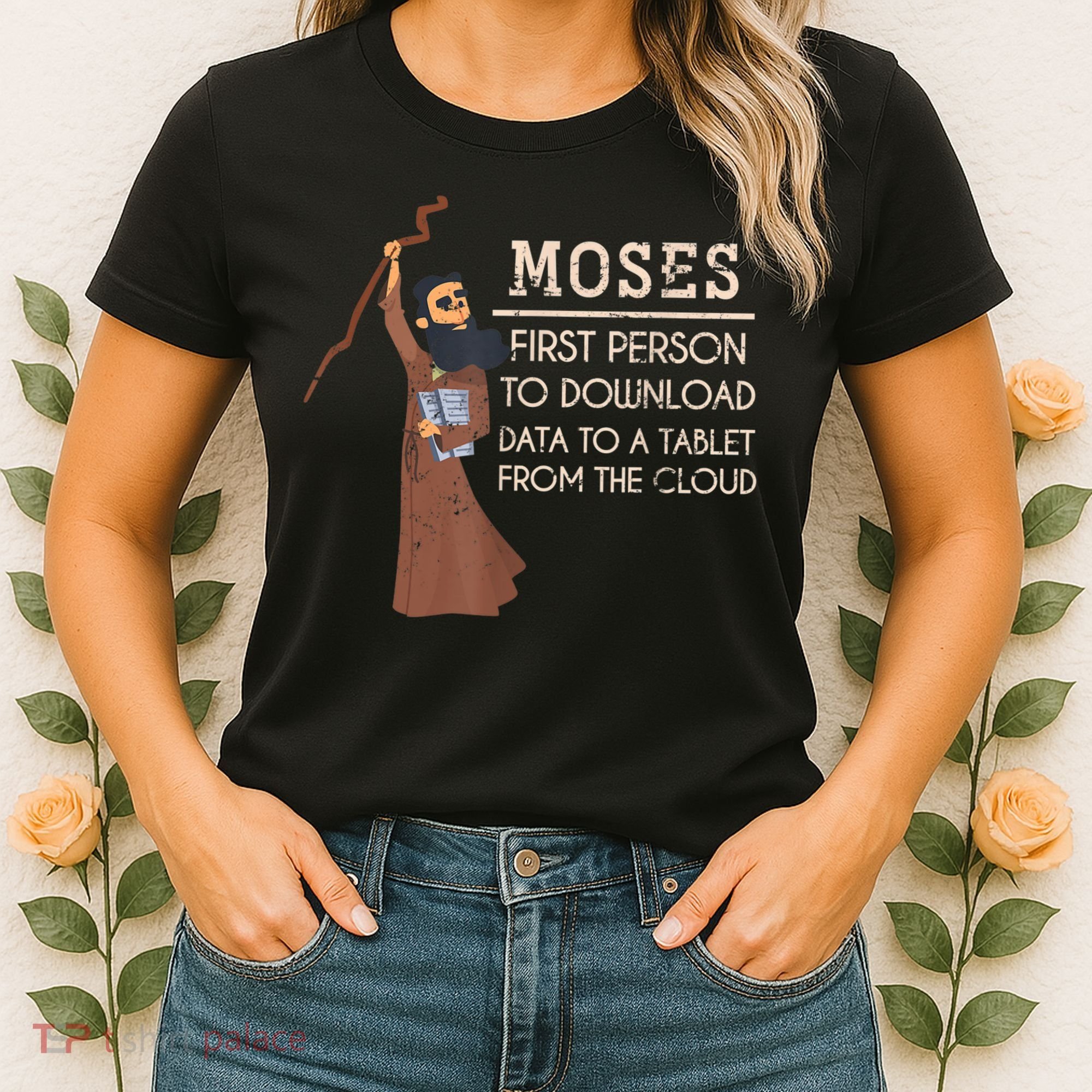 Faith Moses Bible Verse Funny Christian Prayer Women's T-Shirt