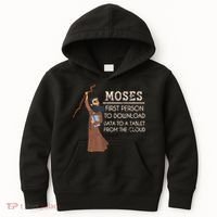 Faith Moses Bible Verse Funny Christian Prayer Kids Hoodie thumb 0