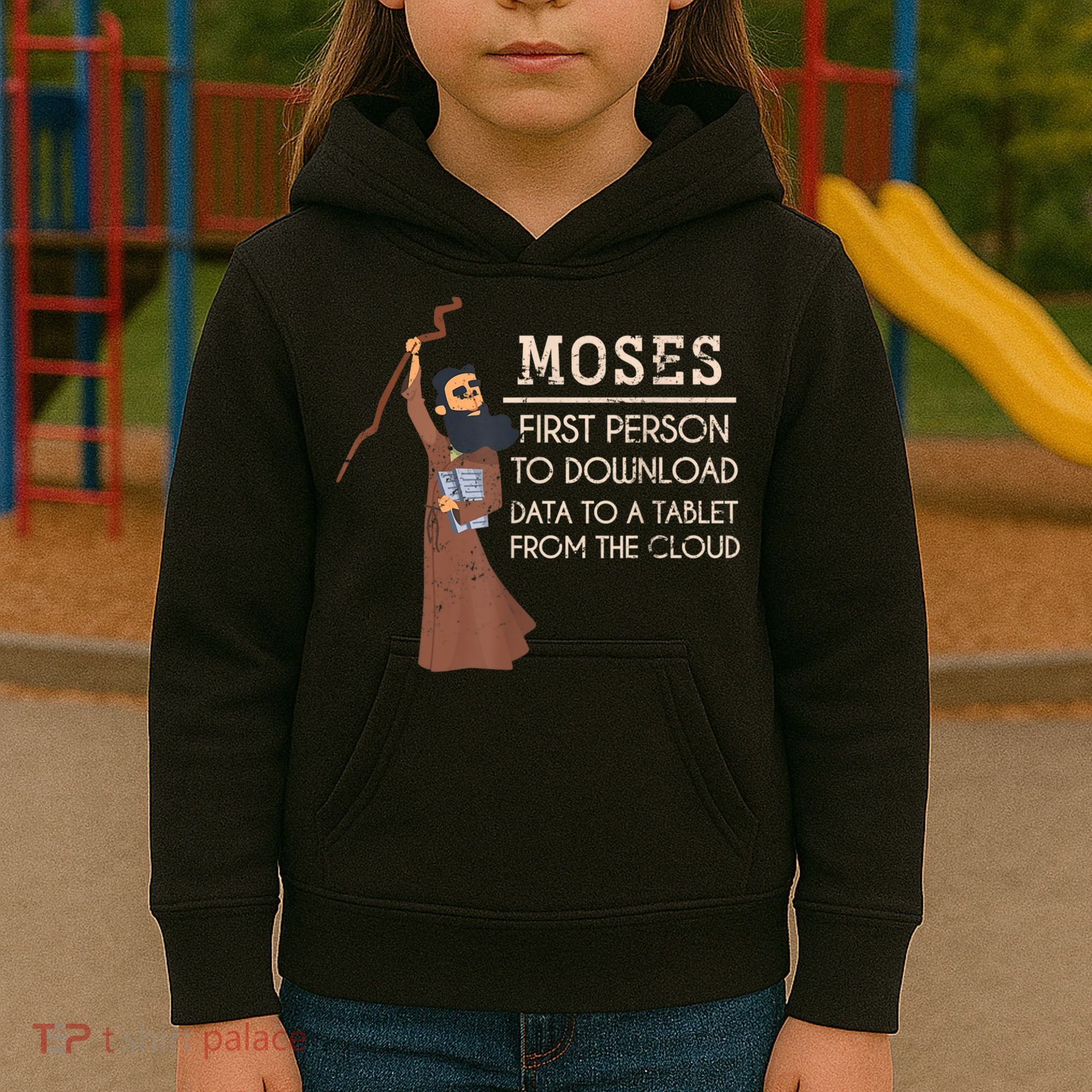 Faith Moses Bible Verse Funny Christian Prayer Kids Hoodie