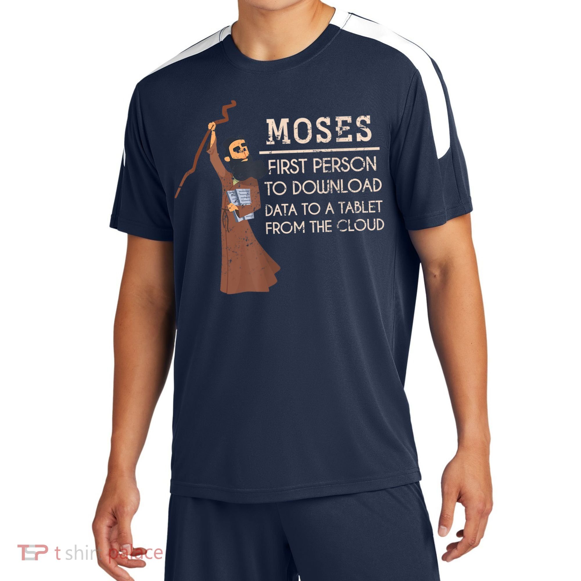 Faith Moses Bible Verse Funny Christian Prayer Sport-Tek Competitor United Soccer Jersey