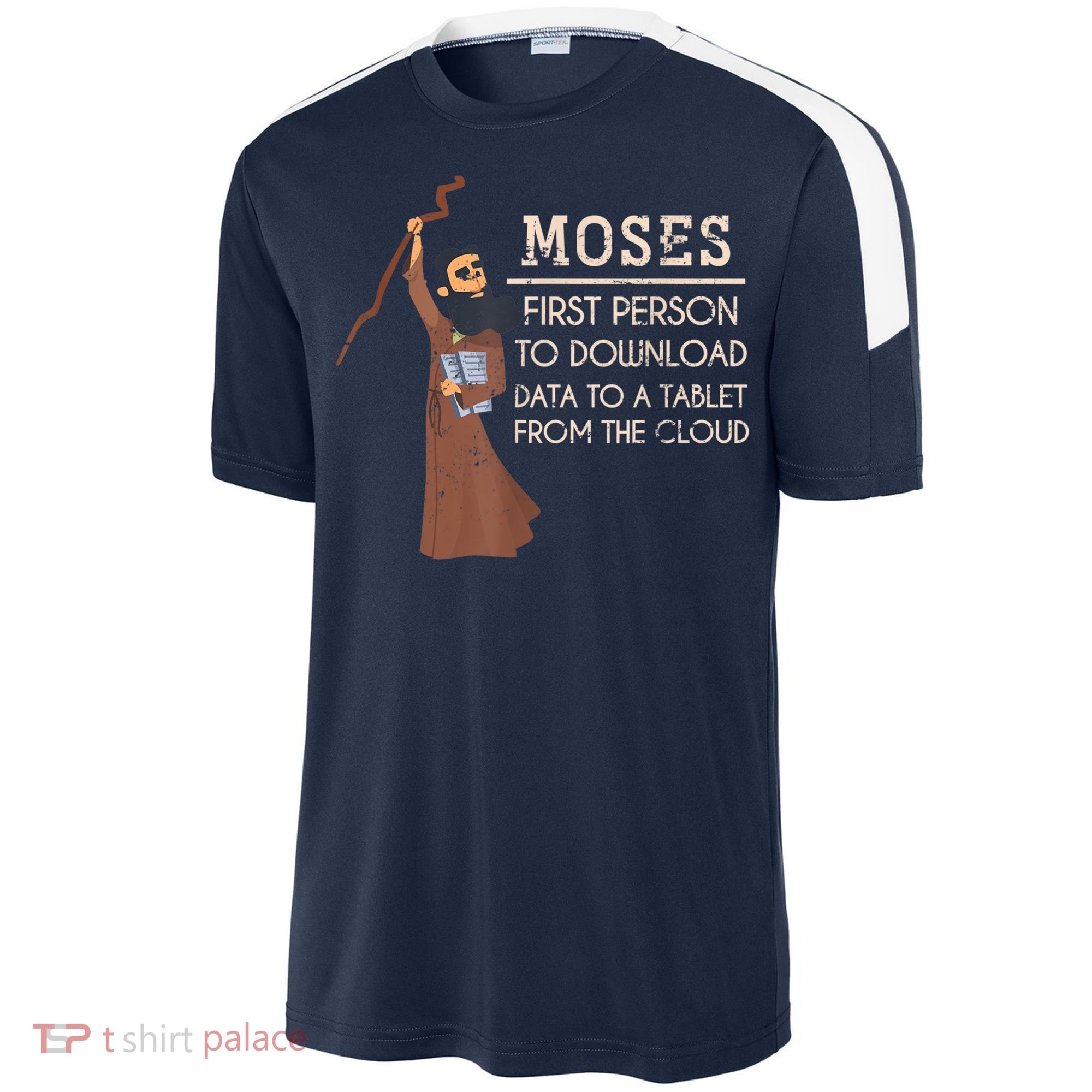 Faith Moses Bible Verse Funny Christian Prayer Sport-Tek Competitor United Soccer Jersey