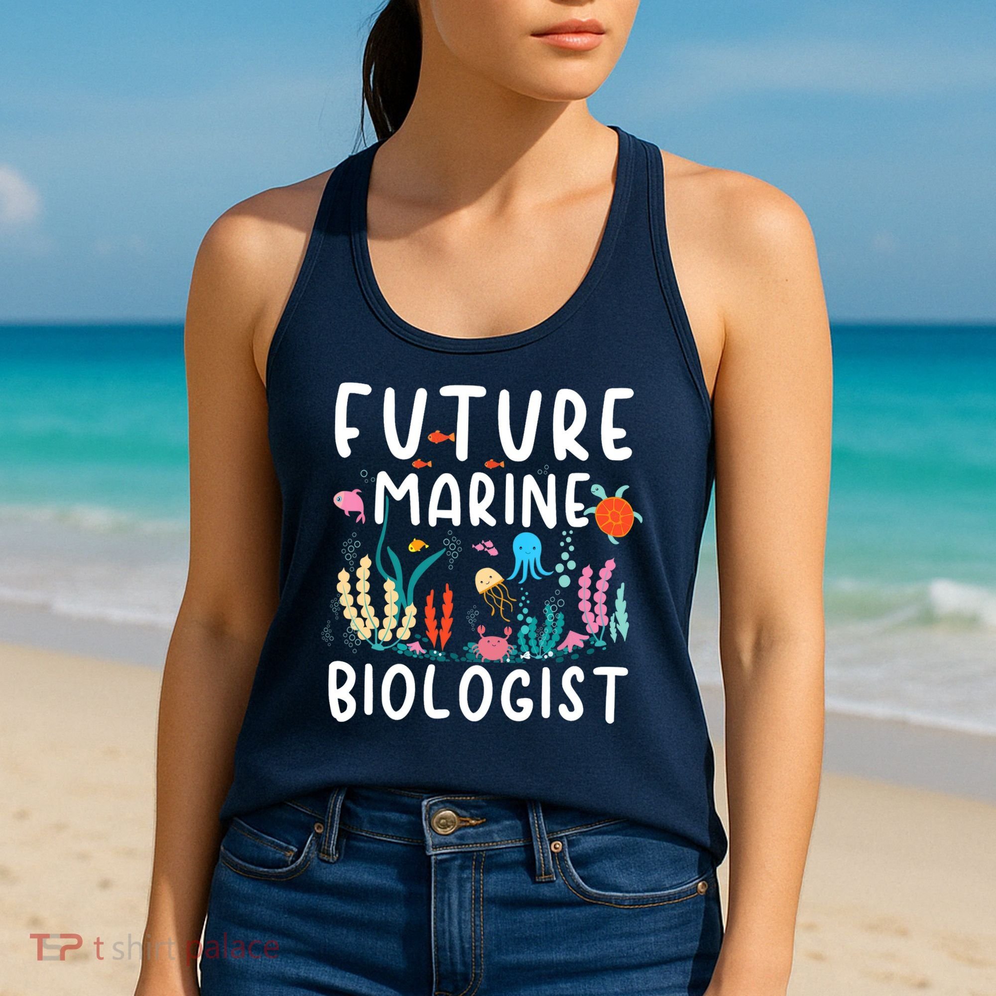 Future Marine Biologist Cute Costume Child Adult Women's Tank Top