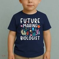 Future Marine Biologist Cute Costume Child Adult Toddler T-Shirt thumb 2