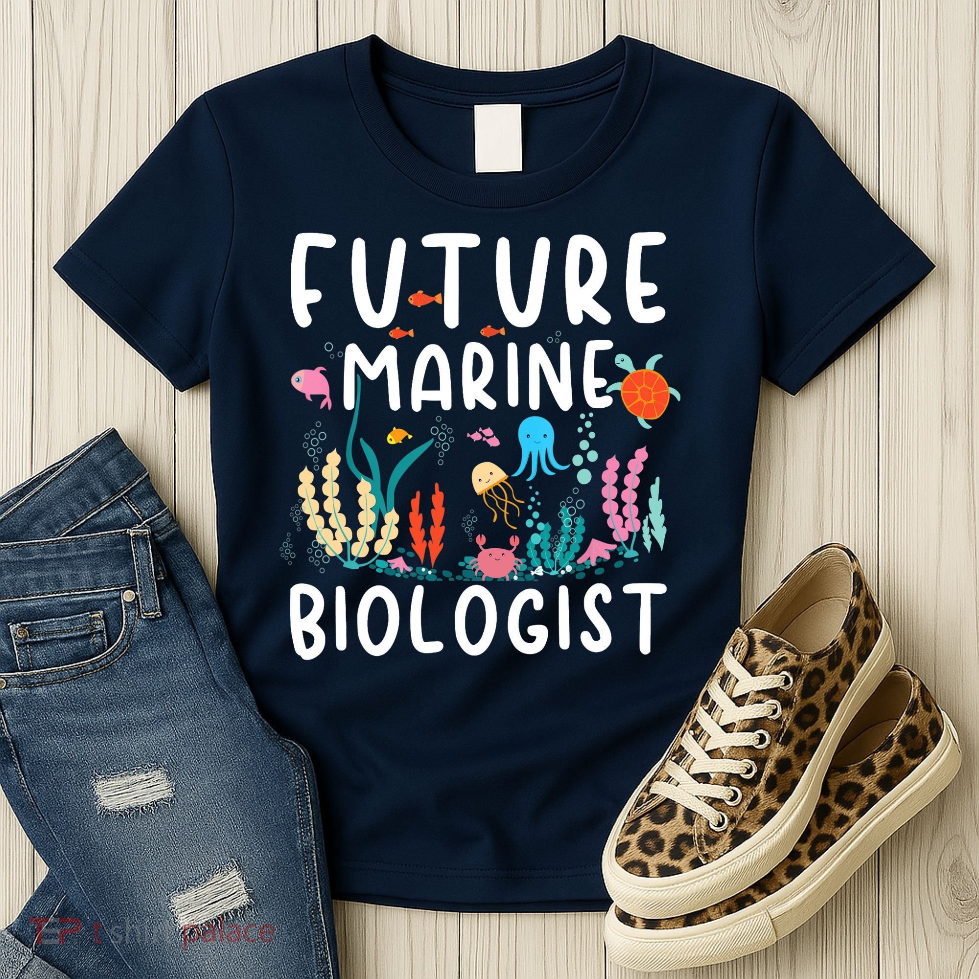 Future Marine Biologist Cute Costume Child Adult Women's T-Shirt