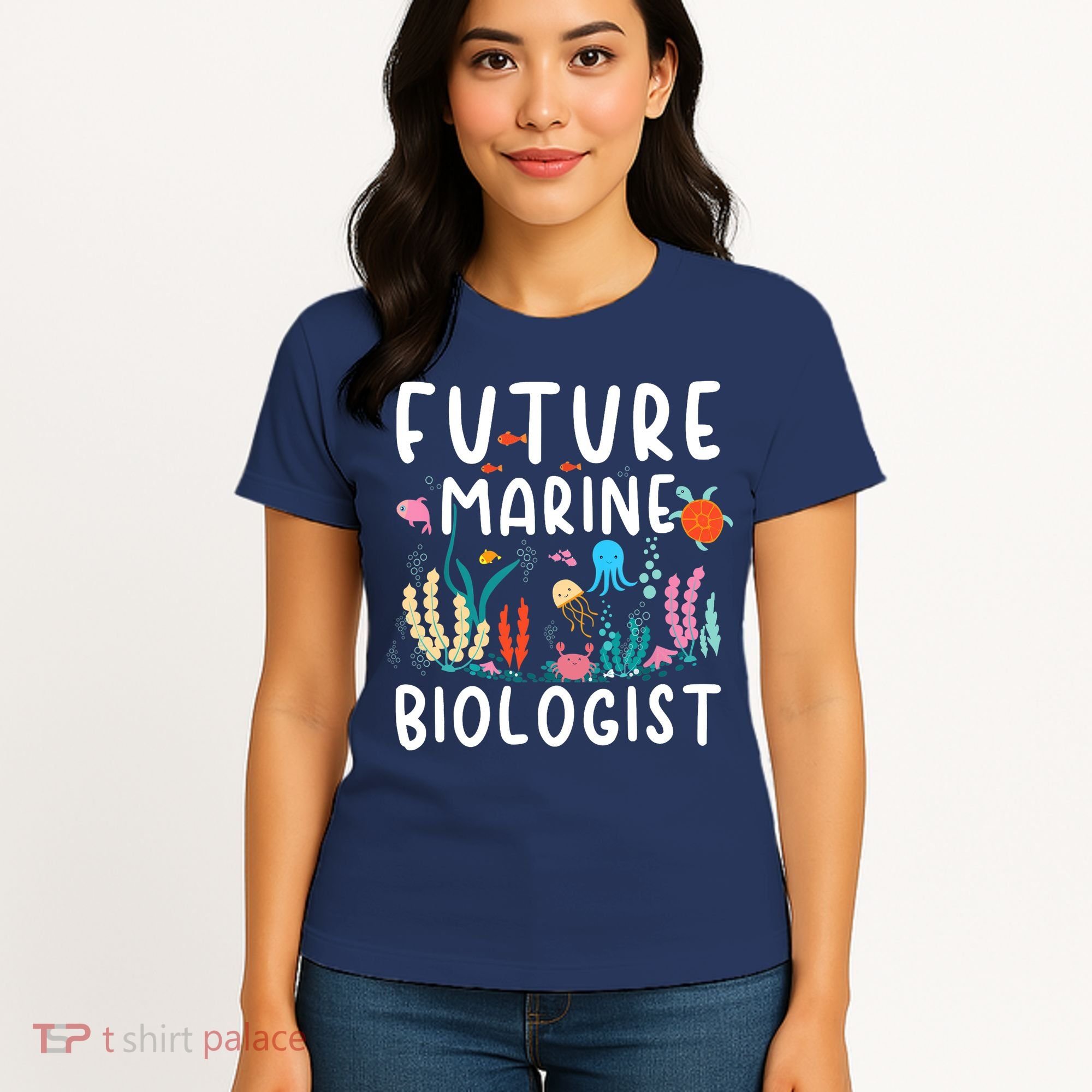 Future Marine Biologist Cute Costume Child Adult Women's T-Shirt