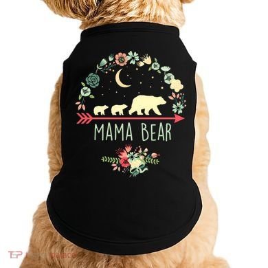 Floral Mama Bear With 2 Cubs Gift Doggie Tank