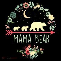 Floral Mama Bear With 2 Cubs Gift Bucket Hat thumb 4