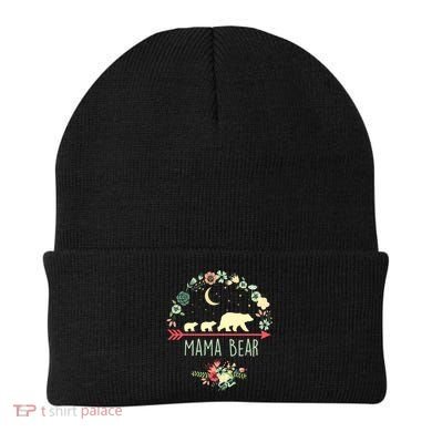 Floral Mama Bear With 2 Cubs Gift Beanie
