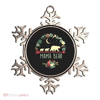 Floral Mama Bear With 2 Cubs Gift Ornament