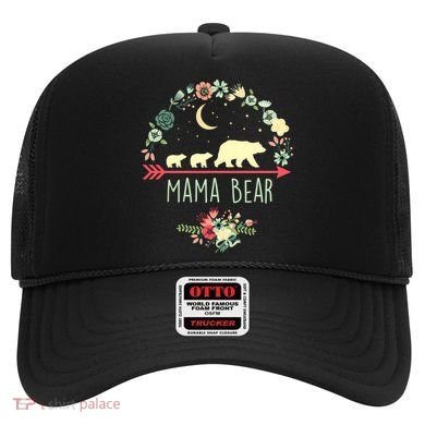 Floral Mama Bear With 2 Cubs Gift Hat