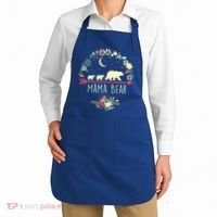 Floral Mama Bear With 2 Cubs Gift Apron thumb 2