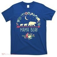 Floral Mama Bear With 2 Cubs Gift T-Shirt thumb 0